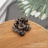 Zhen Tu Estilo Coreano Lunares Pétalos de Flores Tridimensionales Accesorios Acrílicos Pendientes Hechos a Mano DIY Joyería
