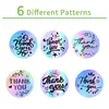 Pegatinas de Agradecimiento Láser Transfronterizas 500 Thankyou Export Pegatinas Selladoras de 1 pulgada Pegatinas Decorativas para Sobres Hecho a Mano