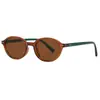 Nuevas Gafas de Sol de Moda Estilo Coreano con Montura Ovalada y Tachuelas Metálicas, Versátiles de Moda Unisex, Gafas Retro Ojo de Gato al por Mayor