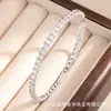 Pulseira de Alto Padrão Brilhante Totalmente Cravejada de Diamantes para Mulheres Joia de Mão Simples Transfronteiriça Em Estoque Envio Direto