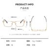 Montura de gafas de negocios para hombre de titanio puro, estilo Dita 80859, cara grande, cuadrada, ensanchada, montura completa con gafas para miopía