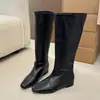 Botas Largas Adelgazantes de Tacón Alto Estilo Nuevo Otoño/Invierno 2026 para Mujer, Botas Vaqueras Occidentales por Encima de la Rodilla