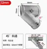 Conector de tubería de acero de 20/25/32 mm base de aleación de aluminio de 6 puntos junta de tubería redonda sujetador de T de tubería galvanizada de 1 pulgada