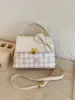 Bolso Cuadrado Pequeño de Alta Calidad, Casual y de Moda para Mujer 2026 Nuevo Nicho Rosa Lindo Bolso de Hombro Cruzado