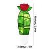 Tyu641-664 Vaso de Flor de Acrílico Decorativo Plug-In Vitral Ornamentos para Plantas Flores Artificiais