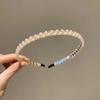Coreano Super Fada Cristal Acessórios de Cabelo Linha de Peixes Frisado Cabelo Hoop Menina Doce Elegante Headband Frente Quebrado Cabelo Bundle Caverna Cabelo Cave
