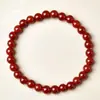 Pulsera de Ágata Roja Natural, Unisex, Pulsera Roja de Energía de la Suerte para el Año de Nacimiento, Beneficios de Transmisión en Vivo, Venta al por Mayor Directamente de la Fuente