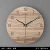 Reloj de Pared Redondo de Metal con Textura de Mármol Simple para Sala de Estar, Decoración de Arte de Pared, Adornos, Reloj Creativo Silencioso