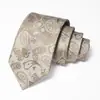 Gravata Masculina Logotipo Personalizado Gravata Paisley Vermelha Casamento Noivo Gravata de Alta Qualidade Amarrada à Mão para Homens