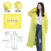 Impermeable desechable, todo en uno, de cuerpo completo, poncho tipo capa de EVA portátil para viajes de adultos, a prueba de lluvia