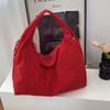 Bolsa Tote Nova 2025, Grande Capacidade, Tendência, Estilo Preguiçoso, Bolsa de Ombro Casual, Estilo Coreano, Bolsa Simples para o Dia a Dia