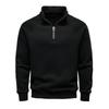 Sudadera con media cremallera y cuello alto para hombre, estilo europeo y americano, nueva para Otoño e Invierno 2025, transfronteriza, moderna, versátil, de forro polar