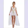 S-XXL Disfraz Medieval Diosa Griega Antigua Disfraz de Halloween Cleopatra Athena Vestido Cos