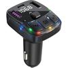 Novo MP3 Player para Carro C57 Efeito de Luz Ambiente Carregamento Rápido PD30W Bluetooth Mãos Livres Transmissor FM MP3 para Carro