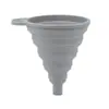 Spot de fábrica embudo plegable de silicona de grado alimenticio mini portátil cocina drenaje de aceite retráctil resistente a altas temperaturas