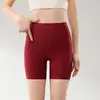 Shorts de Fitness Yoga de Secado Rápido de Cintura Alta, Alternativa Lulu, Pantalones Cortos de Verano de Cinco Puntos Tiburón, Leggings que No Requieren Usar Ropa Interior