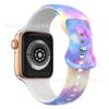 Correa de Silicona con Hebilla Mariposa para APPLE watch iwatch8/SE Correa de Silicona Estampada 8 Hebilla