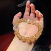 Pulsera Asai Amarilla Natural de Diseño Original Nuevo de Verano 2024 Citrino León Despierto Pulsera de Cristal Blanco para Novias