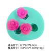 Molde de silicona para mini flores de fondant, chocolate, DIY, hecho a mano, modelo de corazón de flor, horneado, pastel de flores para el Día de San Valentín