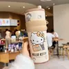 Taza Térmica Co-Branded de Hello Kitty, Gran Capacidad, Vaso de Hielo de Apariencia Elegante para Mujeres, Vaso de Agua de Verano, Modelo Nuevo, Regalo para Otros