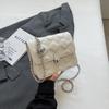 Bolso Pequeño Transfronterizo para Mujer, Nuevo Modelo 2026, Moderno y de Alta Gama, Elegante Bolso de Hombro Acolchado, Bolso Cruzado con Cadena, Bolso Cuadrado Pequeño