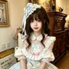 Pin de minicartera con orejas de gato azules y rosas, pinza lateral de cinta de encaje Lolita, accesorio para el cabello de ambiente dulce y femenino