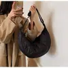 Moda Tendência Nova Outono e Inverno 2024 Nicho Bolsa de Ombro Único Transversal Acolchoada Bolsa Bolinho Bolsa de Alta Qualidade Feminina Grande Capacidade