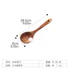 Espátula de Madera de Acacia con Mango Largo Más Vendida de Amazon, Cucharón de Madera, Juego de Cocina, Espátula para Freír de Teca, Tenedor para Ensalada, Transfronterizo