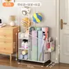 Cesta de Almacenamiento para Esterillas de Yoga, Estante de Almacenamiento para Equipos Deportivos y de Fitness en Casa, Estante de Almacenamiento Doméstico para Rellenar Espacios para Bádminton y Baloncesto