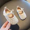 Zapatos Planos para Bebé Niña con Pedrería Primavera y Verano Zapatos Suaves para Gateo de Bebé Zapatos Pequeños de Cuero de Princesa para Niñas Zapatos para Niños