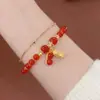 [Redução de Preço do Festival do Barco-Dragão] Explosões Novo Pulseira Empilhada Chinesa de Camada Dupla Suit Feminino Mori ins Nicho