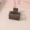 Pinza para el Cabello Mate Transfronteriza Tipo Pinza de Tiburón con Acabado de Alta Gama, Pinza de Garra Rectangular Simple de 13 cm, Tamaño Grande para Cabello Grueso, Accesorio para el Cabello para Mujer