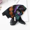 Lenço Xadrez com Bolinhas Vintage de Alta Qualidade Lenço Decorativo para Cabeça Lenço de Seda Novo Estilo Primavera e Verão