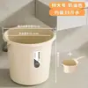 Balde de Armazenamento de Água de Grande Capacidade com Tampa, Balde de Plástico Espessado para Uso Doméstico, Conjunto de Baldes para Dormitório Estudantil, Balde para Imersão dos Pés e Lavanderia