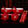Juego de Tazas de Té para Boda para Ceremonia, Juego de Regalo, Tazas de Té de Boda, Juego de Té de Dote, Par de Tazones al por Mayor