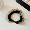 Scrunchie de rede xadrez com estampa de leopardo, versátil e durável, alta elasticidade, não escorrega, elástico de cabelo duradouro para mulheres
