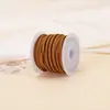 Cordón de Cuero Gamuzado Doble Cara, Cordón Hecho a Mano de Piel de Vaca, Accesorios para Joyería DIY, Cordón de Piel de Ciervo, Etiqueta de Cuero Gamuzado, Cordón Trenzado, Materiales Decorativos