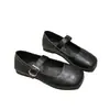 Zapatos Mary Jane Planos de Suela Suave Estilo Coreano Otoño 2026 para Mujer, Zapatos de Hebilla Estilo Hada de un Solo Color para Mujer