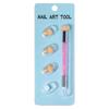 Caneta Esponja de Ponta Dupla para Tingimento de Nail Art Transfronteiriça Caneta Carimbo para Nail Art Esponja de Impressão Pintada Caneta de Silicone Ferramentas para Nail Art