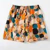 Pantalones Cortos de Verano para Hombre, Pantalones de Cinco Puntos de Algodón de Seda Helada para Mujer, Pantalones Casuales Estampados de Dibujos Animados, Pantalones de Surf para Pareja, Pantalones de Playa