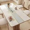 Mantel a Prueba de Aceite, Impermeable, No Requiere Lavado, Anti-Quemaduras, Vidrio Suave PVC Mantel para Mesa de Comedor, Lujo Ligero, Sensación de Alta Gama, Mantel para Mesa de Café de Sala de Estar, Mantel