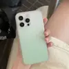 Capa de Celular Sensação de Pele Gradiente Adequada para iPhone15PROMAX Tendência 14 Fosca Semitransparente 13 Furo Grande 12