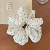 Goma de Pelo de Malla Perlada con Lunares Elegante para Moño Cola de Caballo Nueva Moda Accesorio para el Cabello