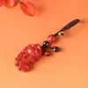 Llavero de Arena Roja de Alto Contenido, Colgante para Bolso de Cinabrio Natural Genuino, Amuleto de Nube Auspiciosa, Adorno, Venta Directa del Fabricante
