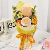 Producto Terminado de Girasol Tejido a Mano, Ramo de Hilo, Regalo de Vacaciones, Flores Artificiales Tejidas Simuladas, Venta al por Mayor Transfronteriza