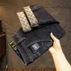 Jeans Grosso de Outono Masculino 2025 Novo Elegante Elástico Slim Reta Calça Versátil Jeans Slim