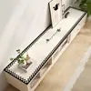 Alfombrilla minimalista para mesa de mueble de TV, sensación de lujo ligero y alta gama, paño protector para aparador, protector de encimera para zapatero, alfombrilla para mesa de entrada