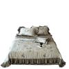 Colcha de Renda Estilo Retrô com Borboletas para Ar Condicionado, Colcha para Ar Condicionado Fresca e Respirável, Conjunto de Quatro Colchas de Verão Laváveis à Máquina