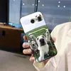 Adequado para Capa de Celular Kyocera, Porta-Cartão de Pet Fofo, Cartão Jovem, Porta-Cartões Personalizado para Homens e Mulheres, Compartimento para Cartões, Borda Completa Cachorro