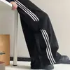 Pantalones de chándal estilo americano, de calle, holgados, de pierna recta, de pierna ancha, forrados de forro polar para hombre, perfectos para otoño e invierno, una opción moderna y casual